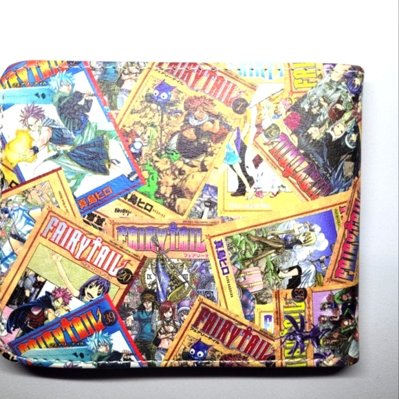 New Japan Anime Fairy Tail Logo One Size Leather Purse Cosplay Wallet - Picture 2 of 3